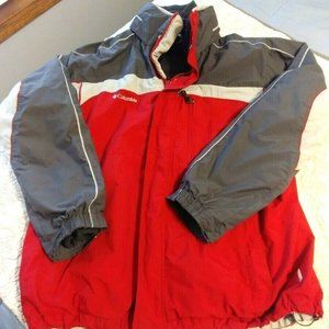 Men's Columbia 3-in-1 Winter Jacket, Size LT, Red/